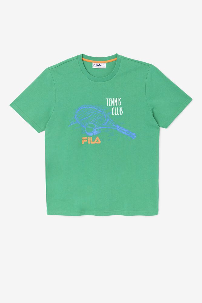 Fila Derzan T-Shirt Green - Mens - 06724CUXY